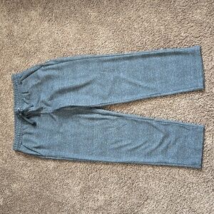 NEW Ann Taylor Loft Black Blue Plaid Jogger Pants M